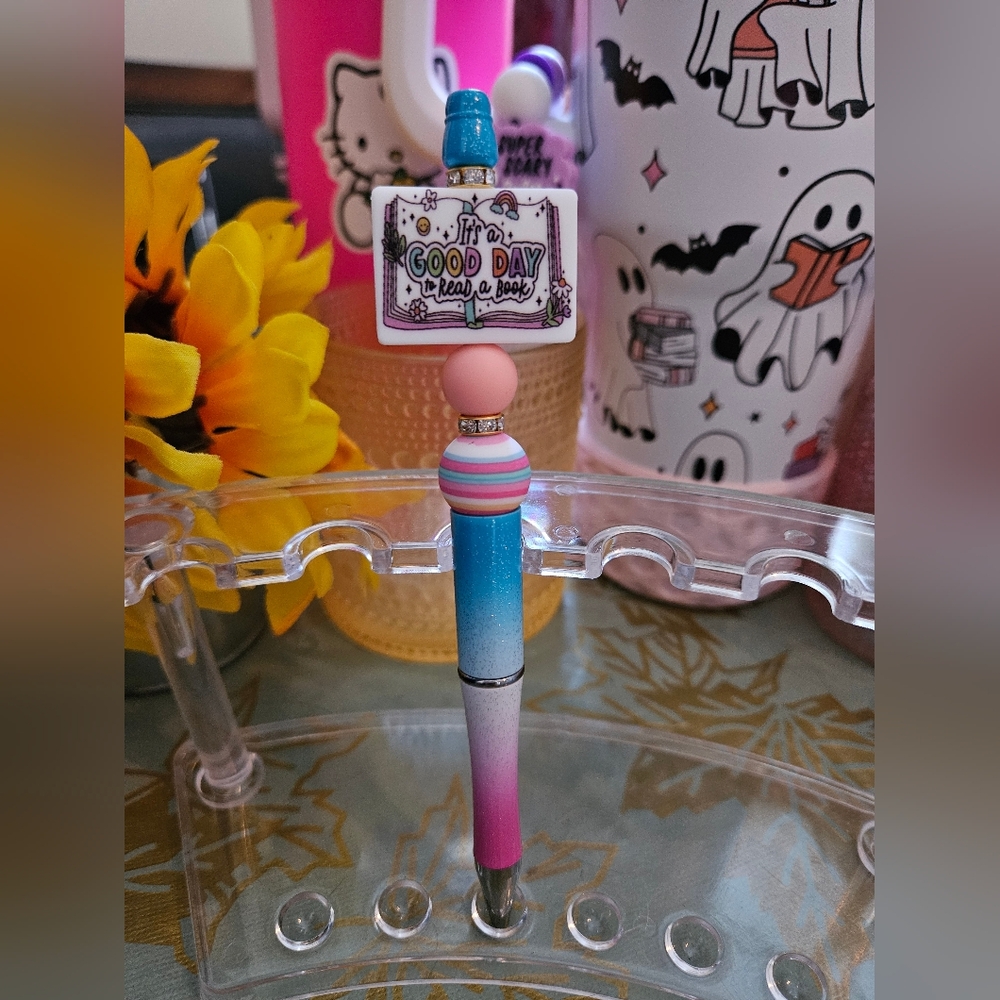 Colorful Gradient Pen with Motivational Topper